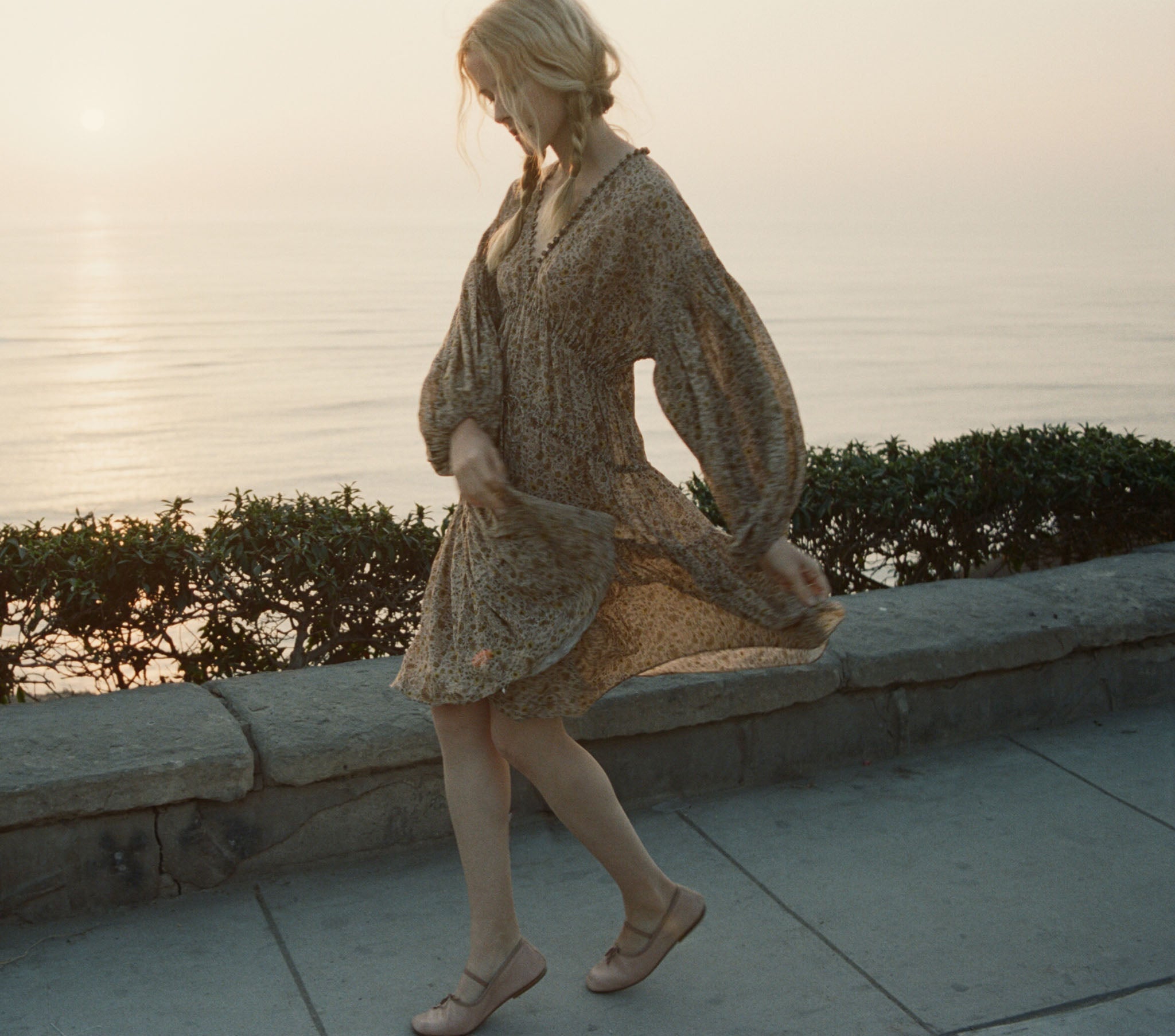 HMD -- GRASSE DRESS -- JAIPUR MUSTARD FLORAL