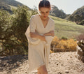 HMD -- ROMAN SILK NOIL DRESS -- NUTMILK