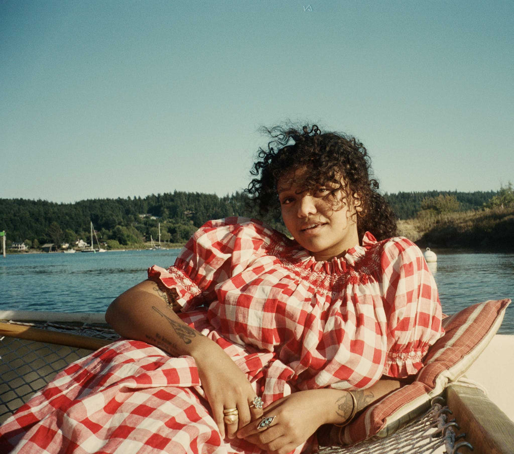 HMD -- RHONE DRESS -- ST OUEN SWEET CHERRY PLAID