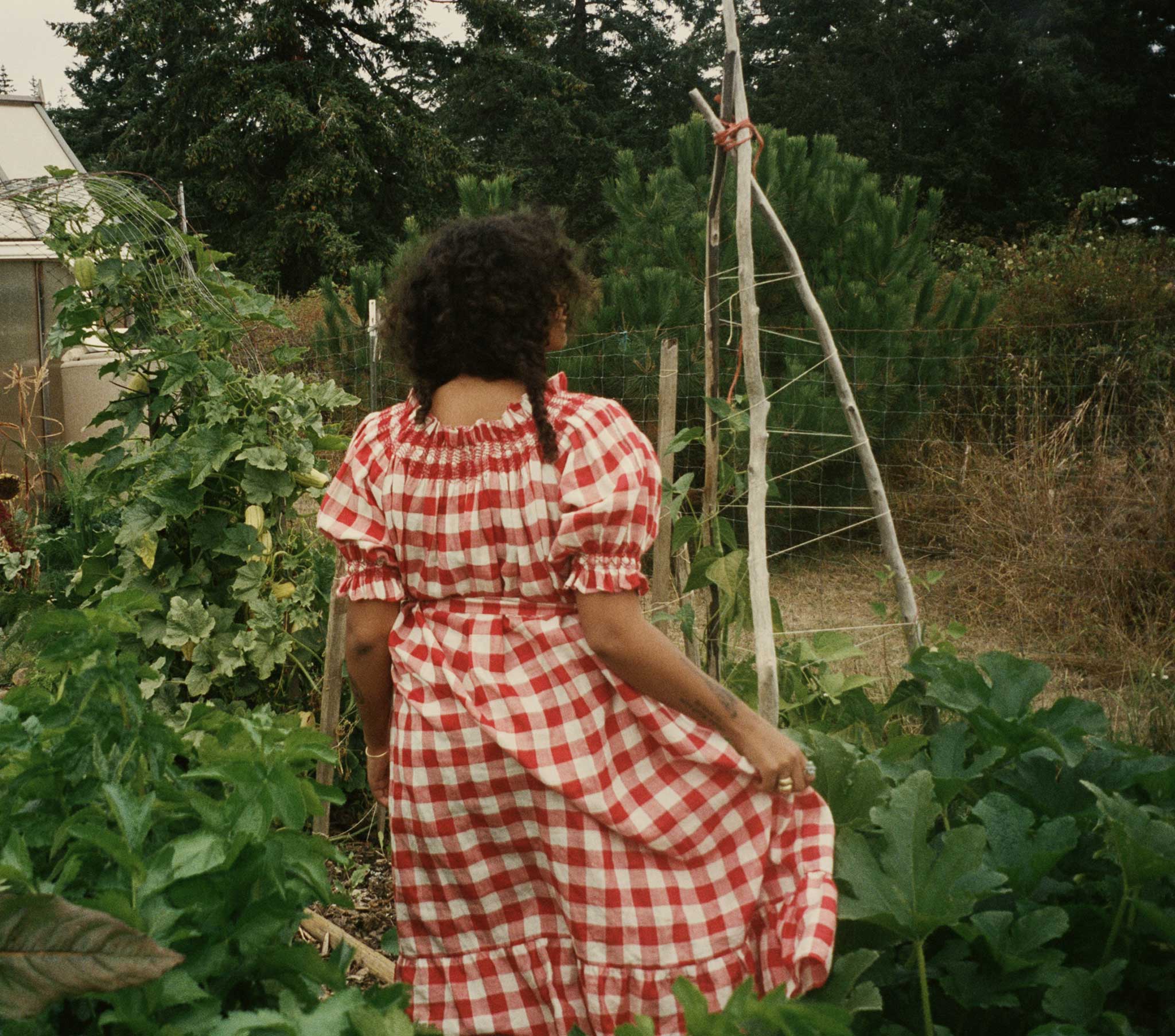 HMD -- RHONE DRESS -- ST OUEN SWEET CHERRY PLAID
