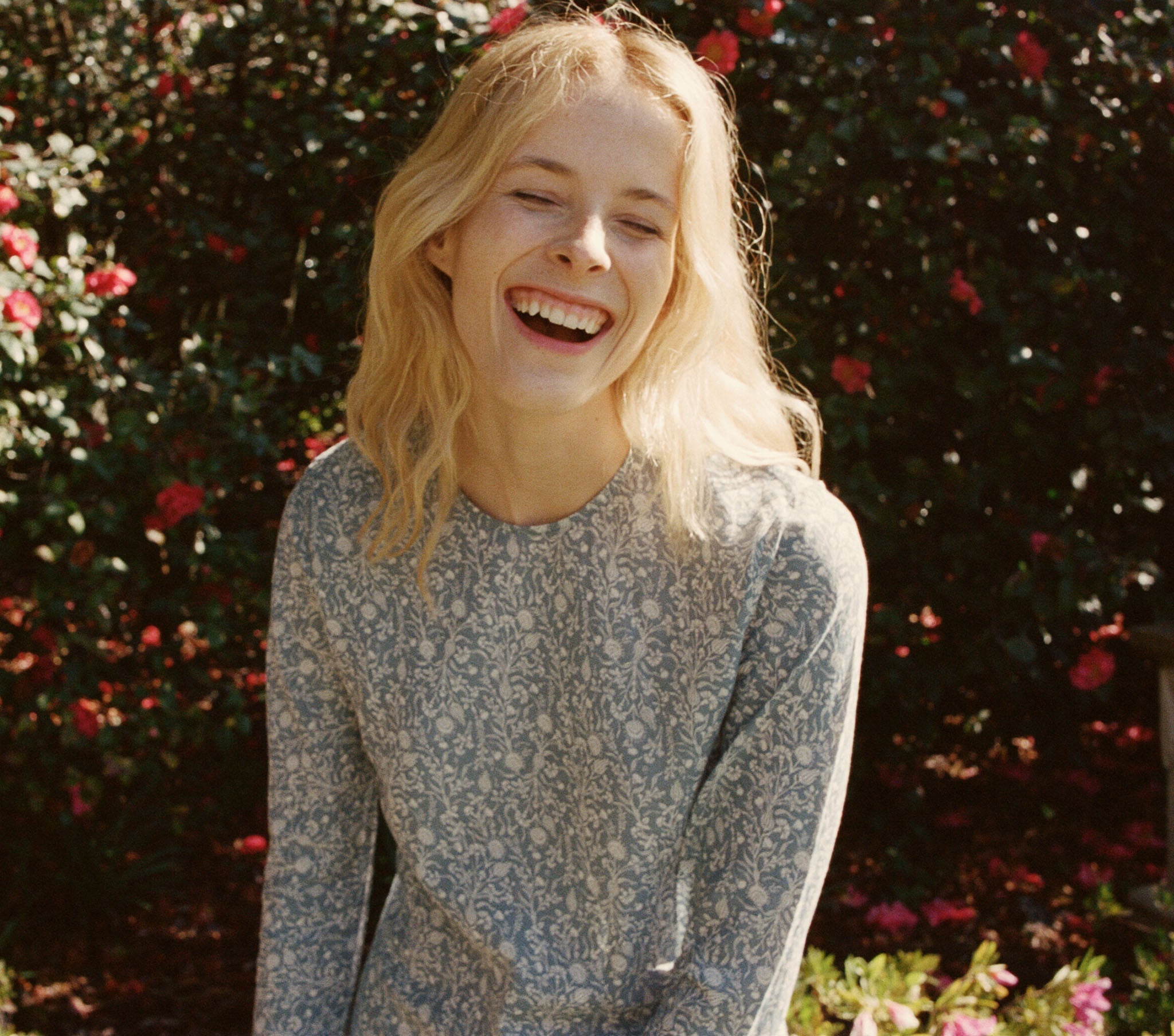 HMD -- LOIRE DRESS -- CHINA BLUE MINI EARL FLORAL