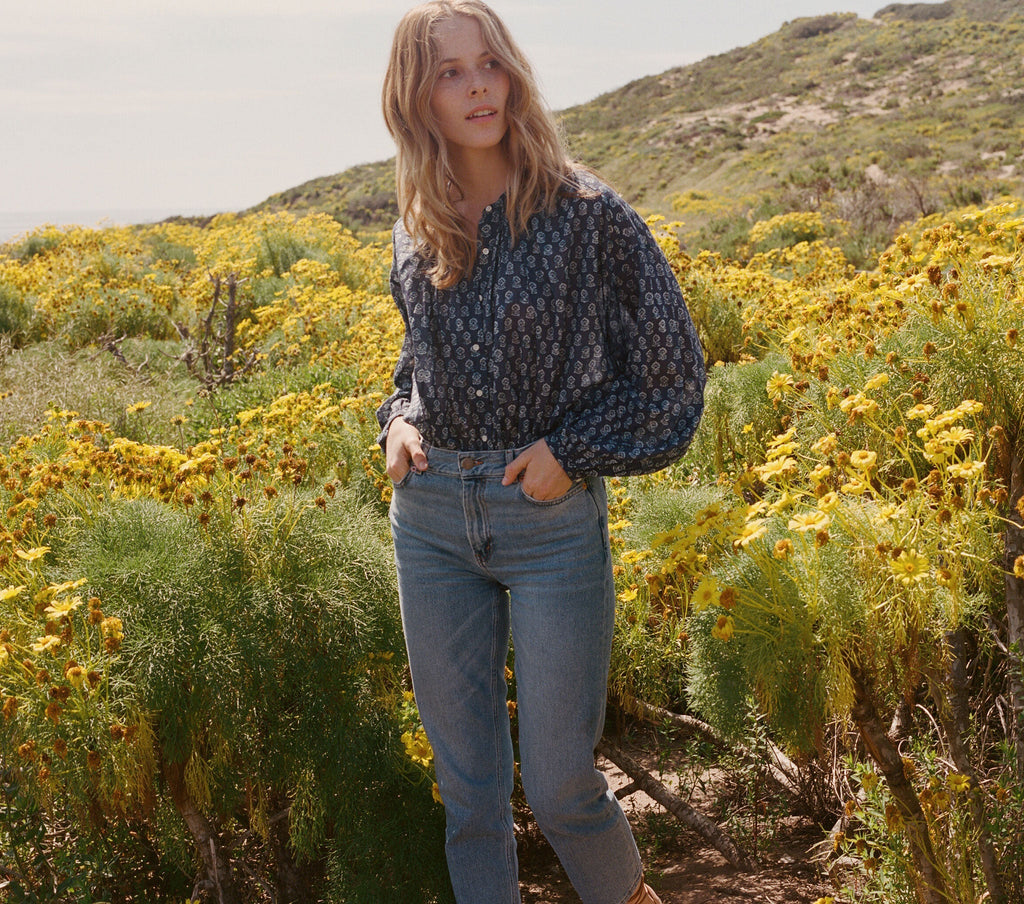 HMD -- THE JANE BLOUSE -- INDIGO