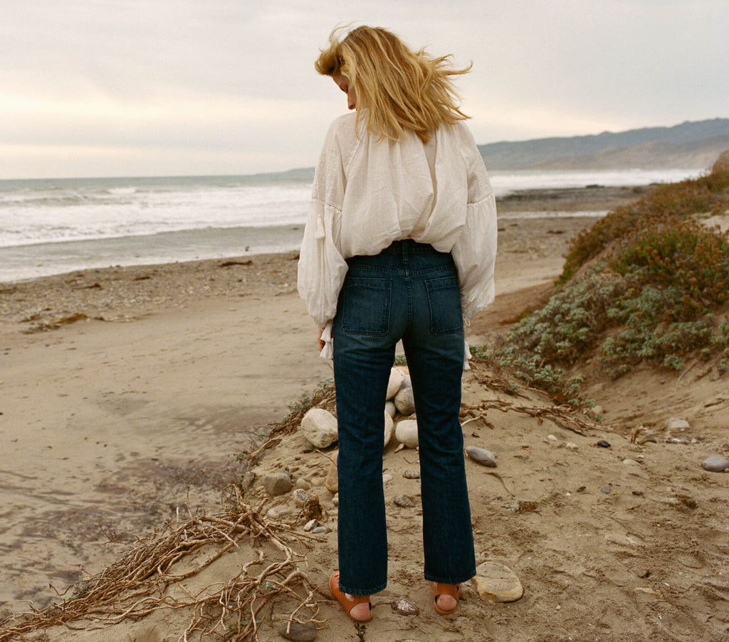 HMD -- CROPPED SAILOR JEAN -- Medium Cast 70's Wash