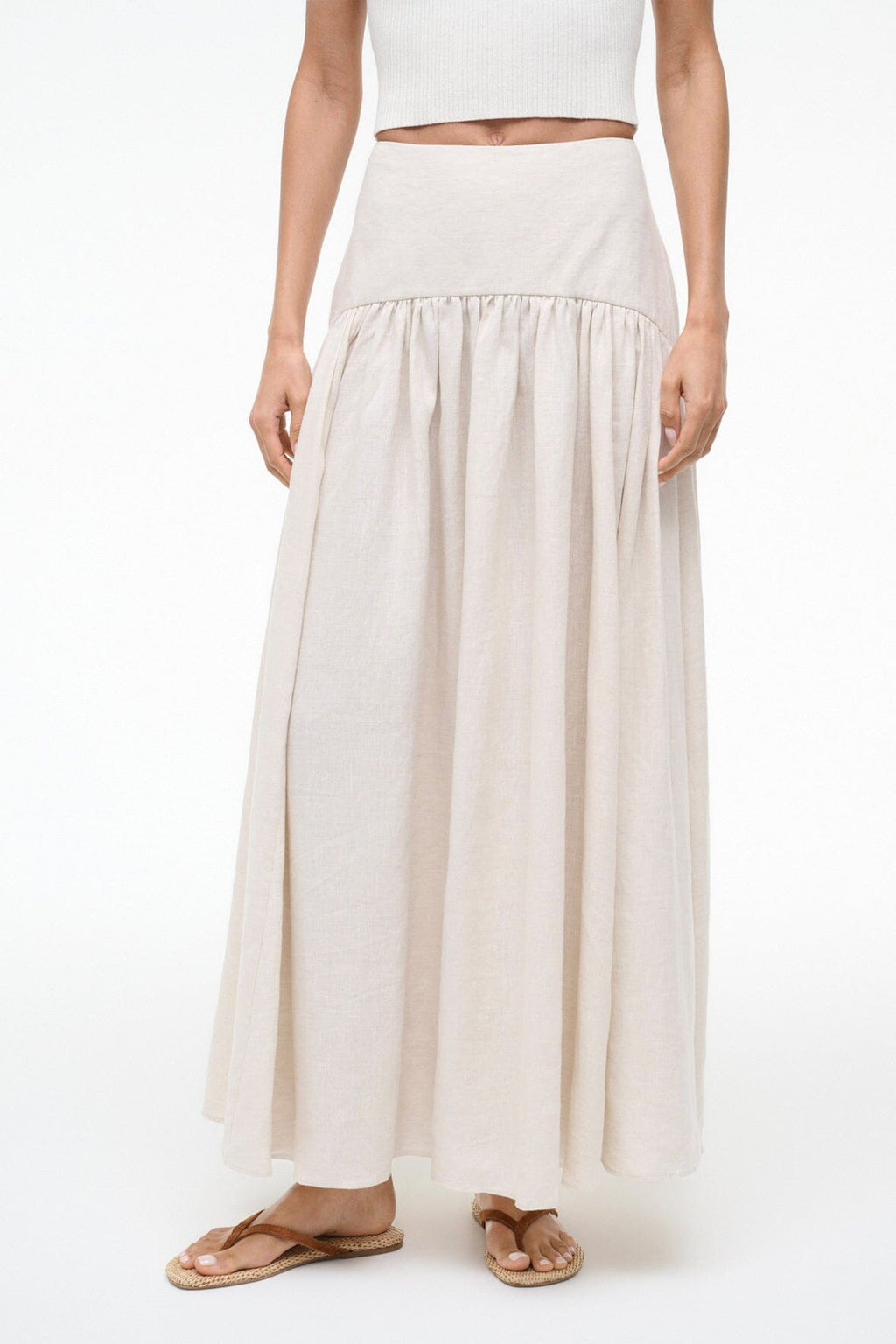 PROCIDA LINEN SKIRT | NATURAL