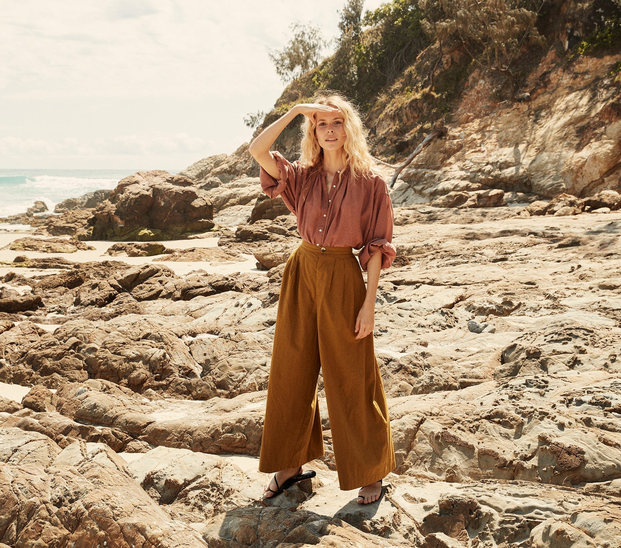HMD -- THE JANE BLOUSE -- CANYON