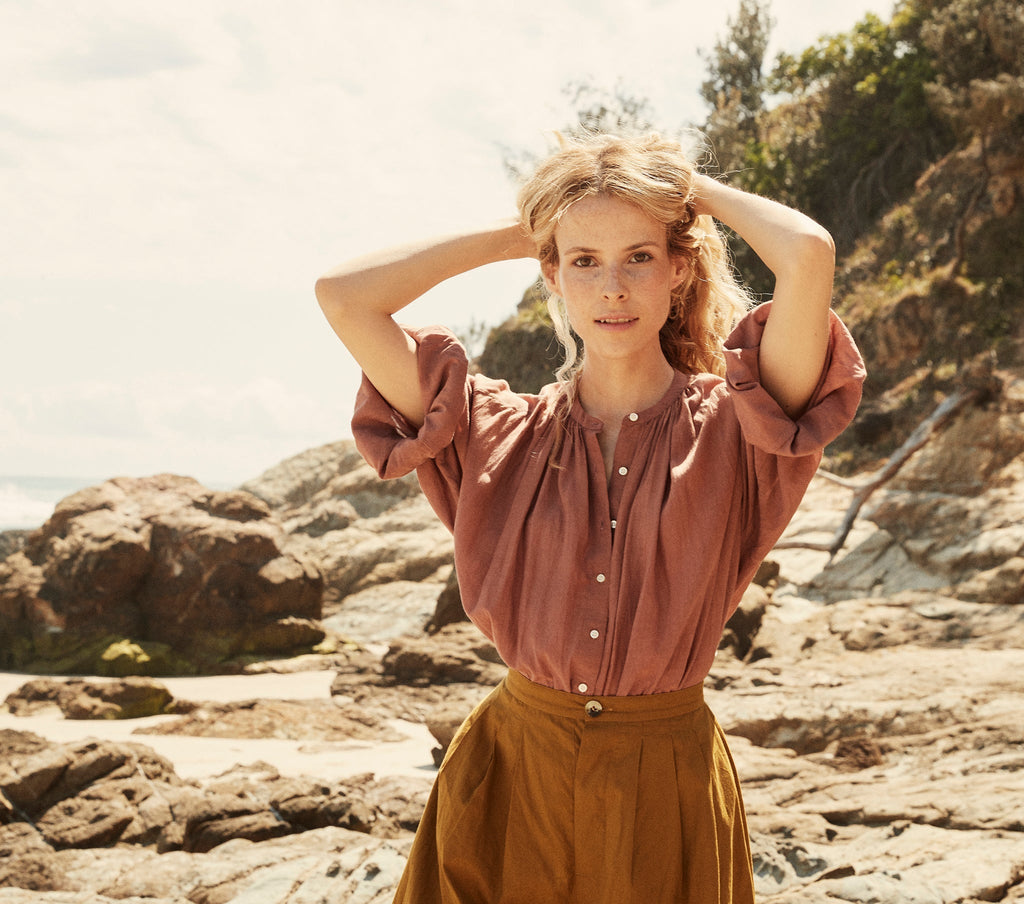 HMD -- THE JANE BLOUSE -- CANYON