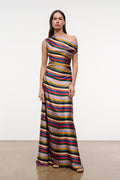 PHARE SILK MAXI DRESS | ARTIST STRIPE
