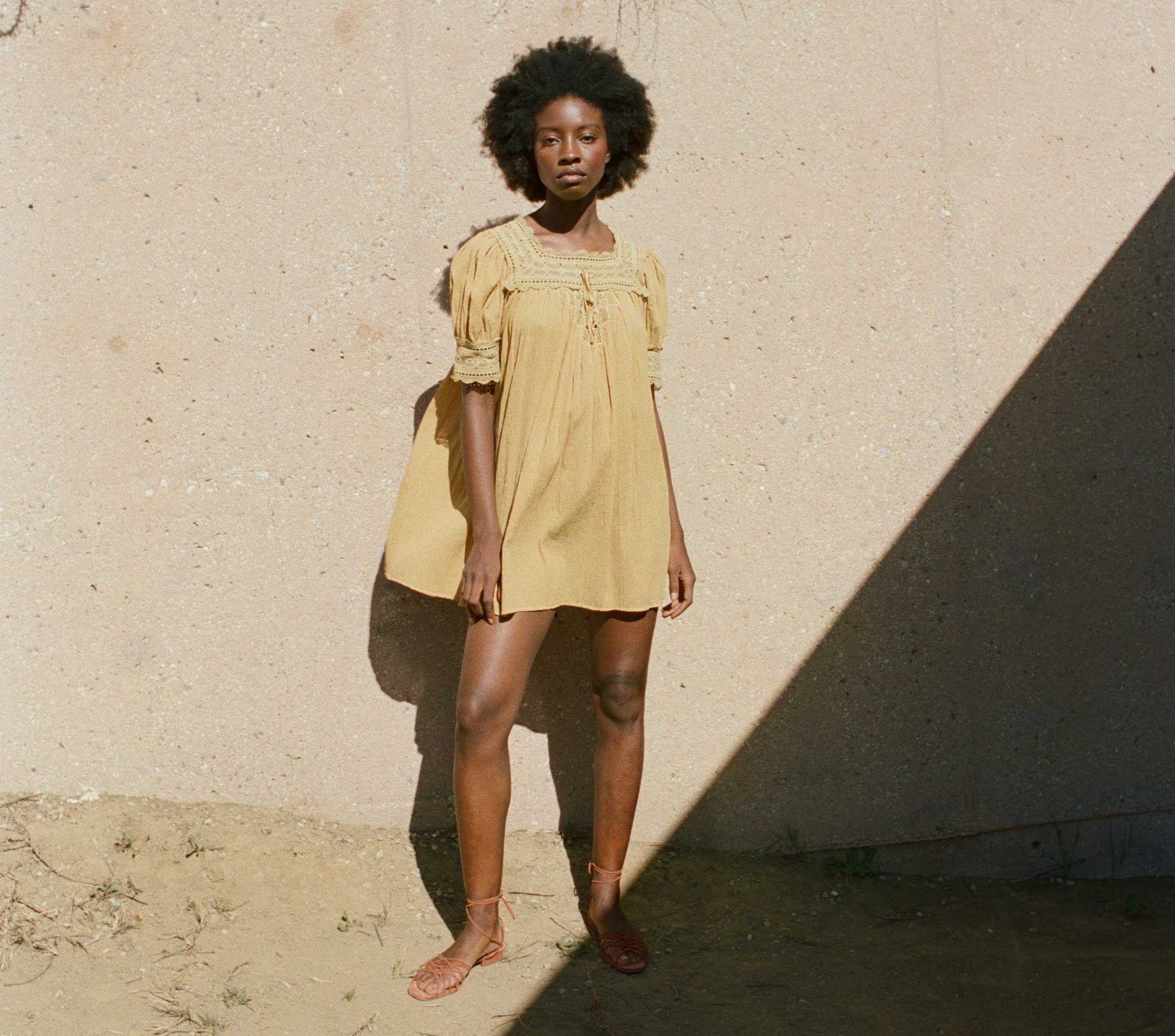 HMD -- NAVAN DRESS -- WHEAT