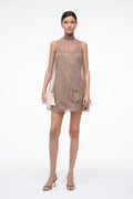 ALBEE MINI DRESS | TRUFFLE