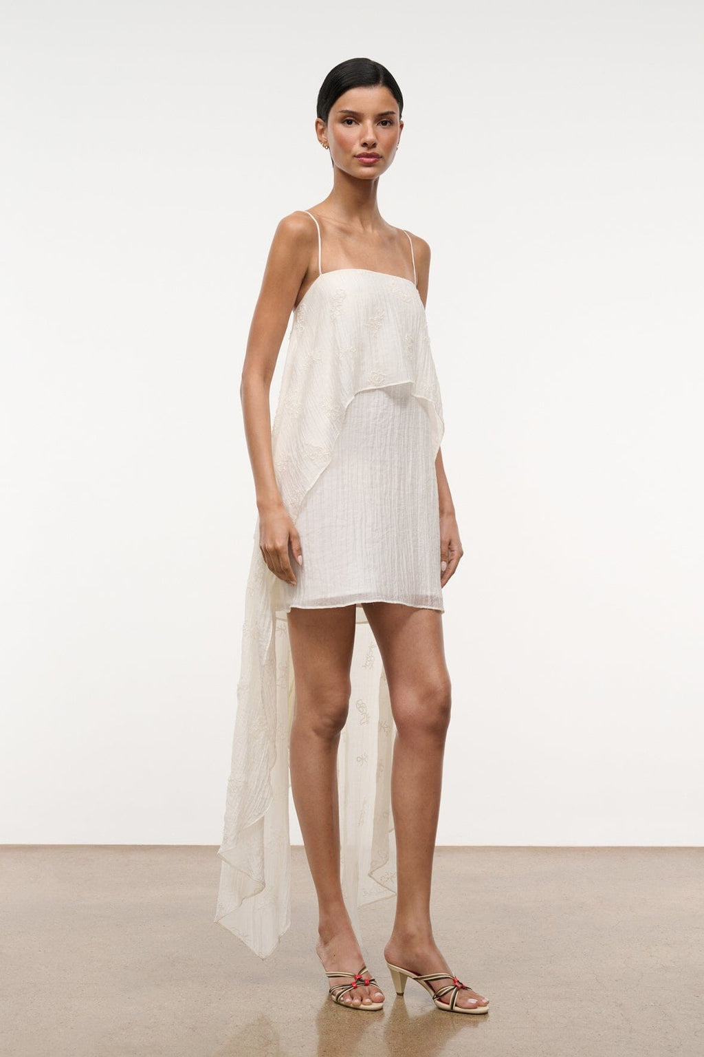 VALENCIA MINI DRESS | WHITE