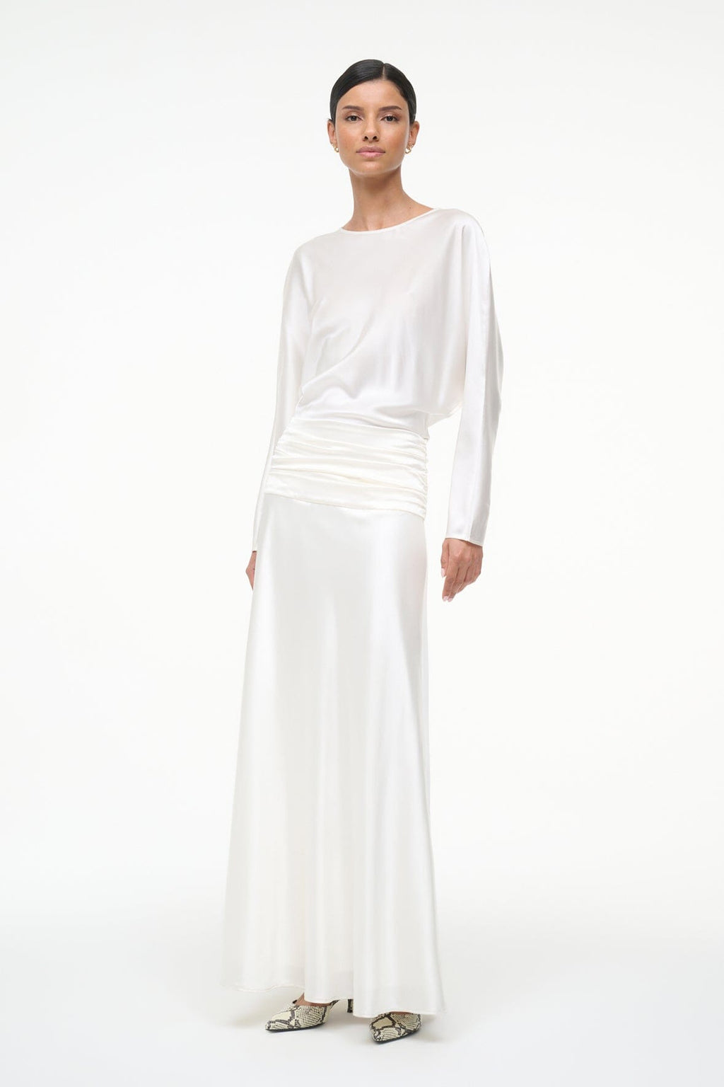 FREDA SILK DRESS | IVORY