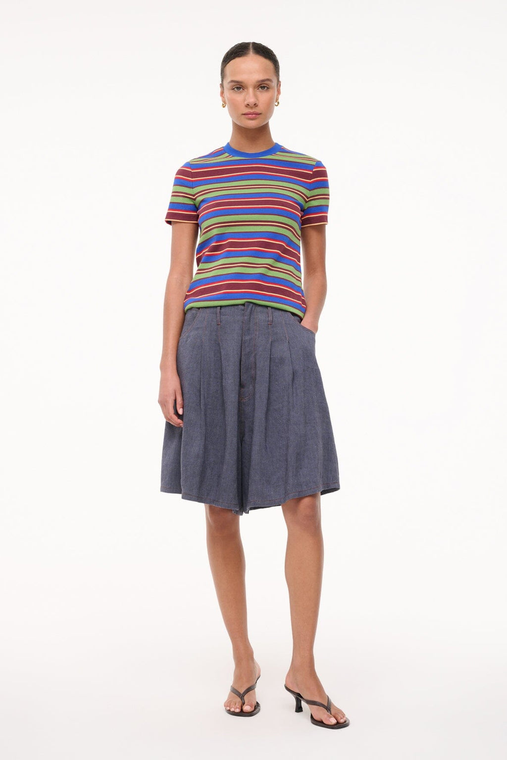 WEEKEND CREW TEE | SPECTRUM STRIPE