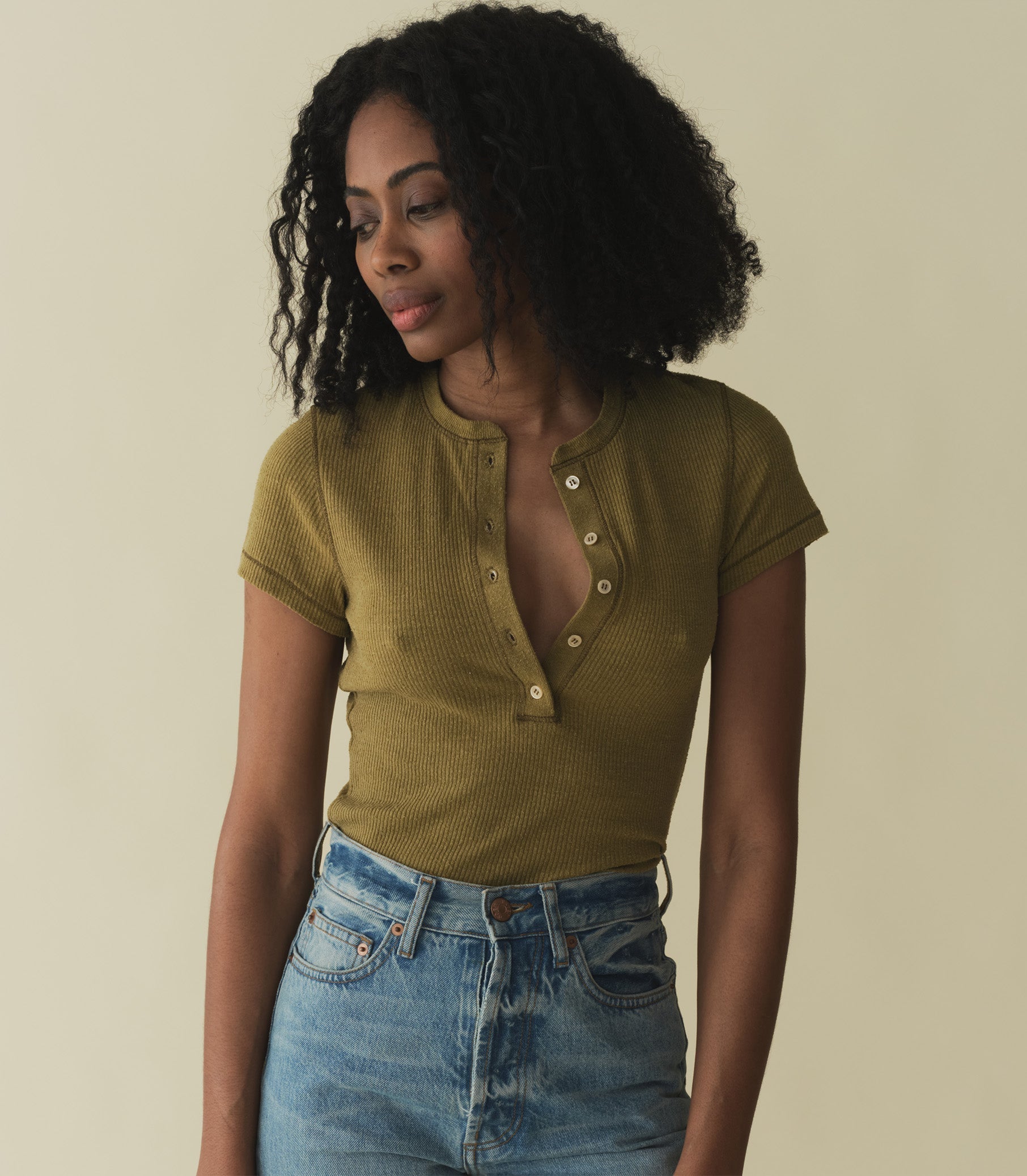 HMD -- VIENNE SILK TEE -- VERBENA