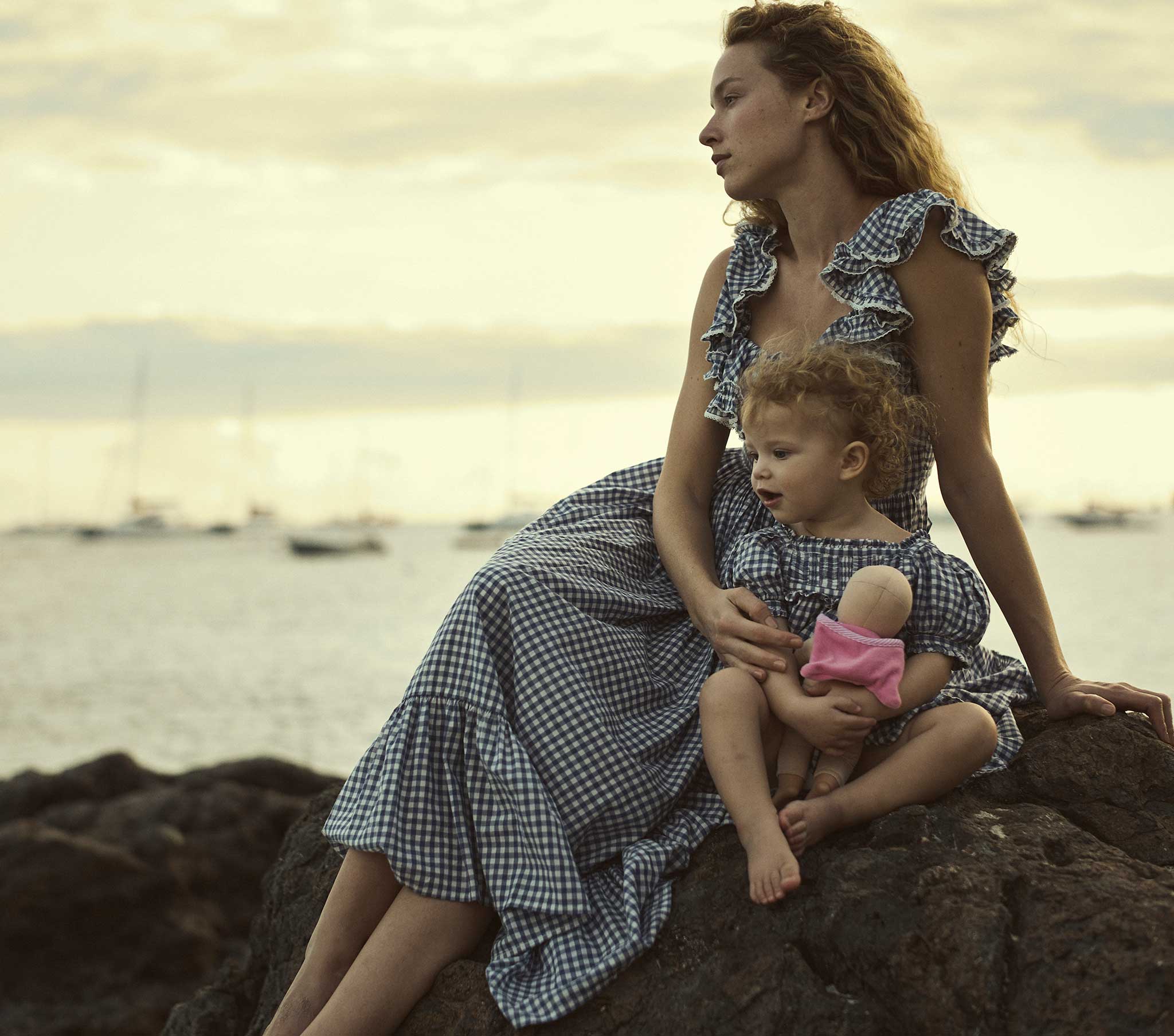 HMD -- SORA DRESS -- BLUE GINGHAM