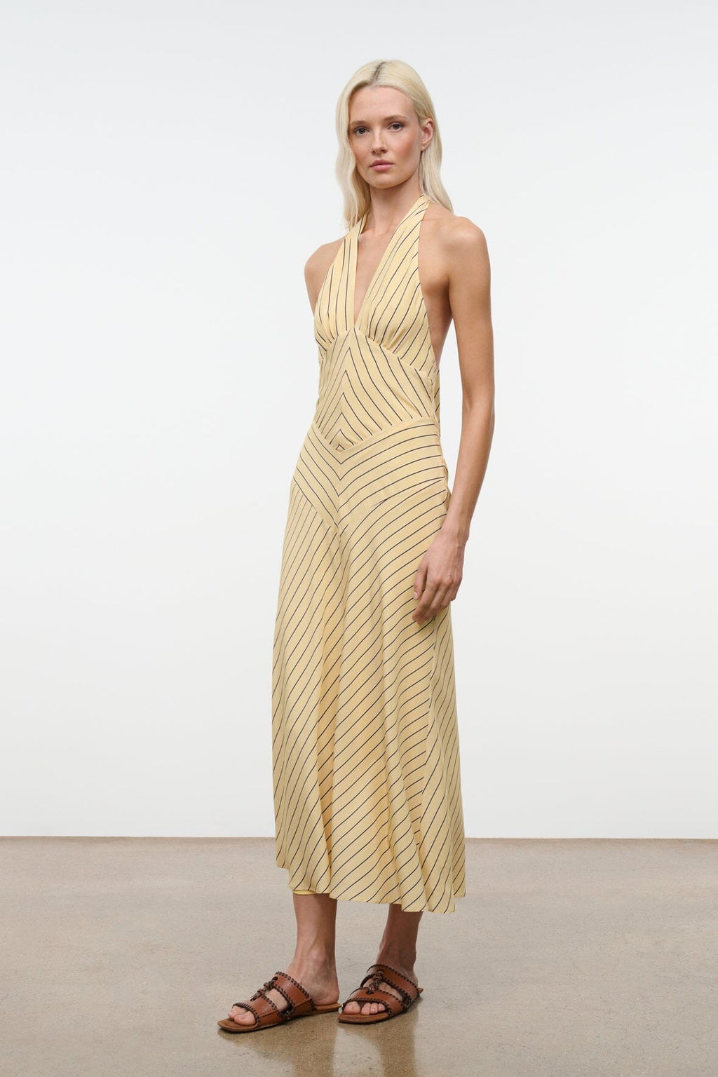 LOUISE SILK DRESS | MONDAY STRIPE