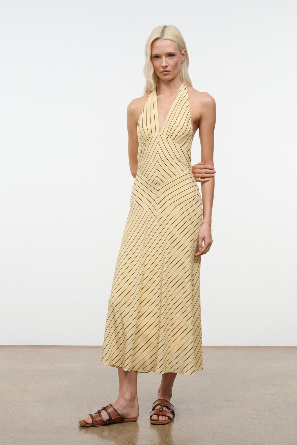 LOUISE SILK DRESS | MONDAY STRIPE
