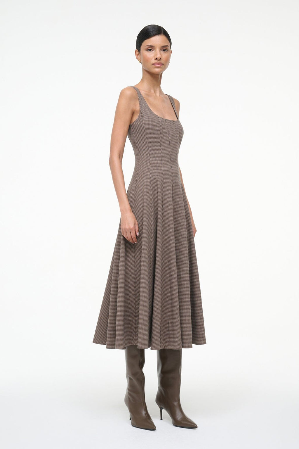 WELLS DRESS | HOUNDSTOOTH