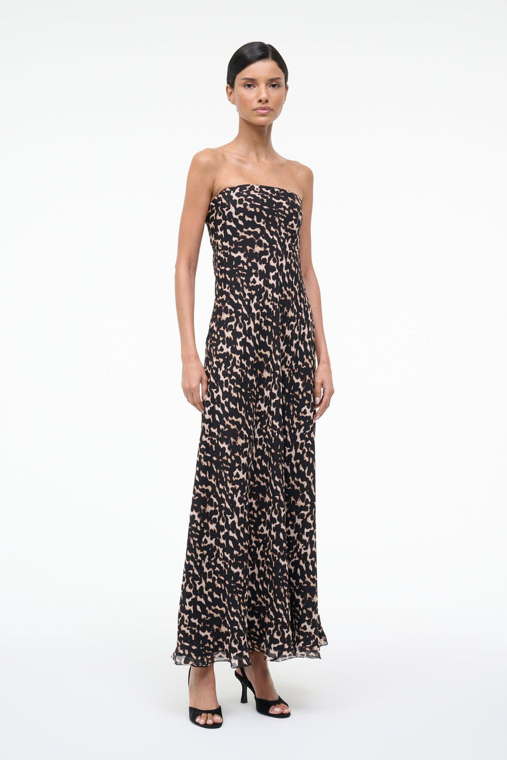 CASSIE SILK DRESS | TORTOISE