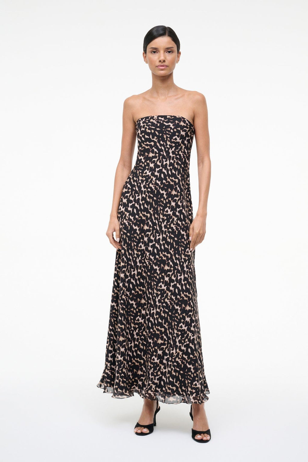 CASSIE SILK DRESS | TORTOISE