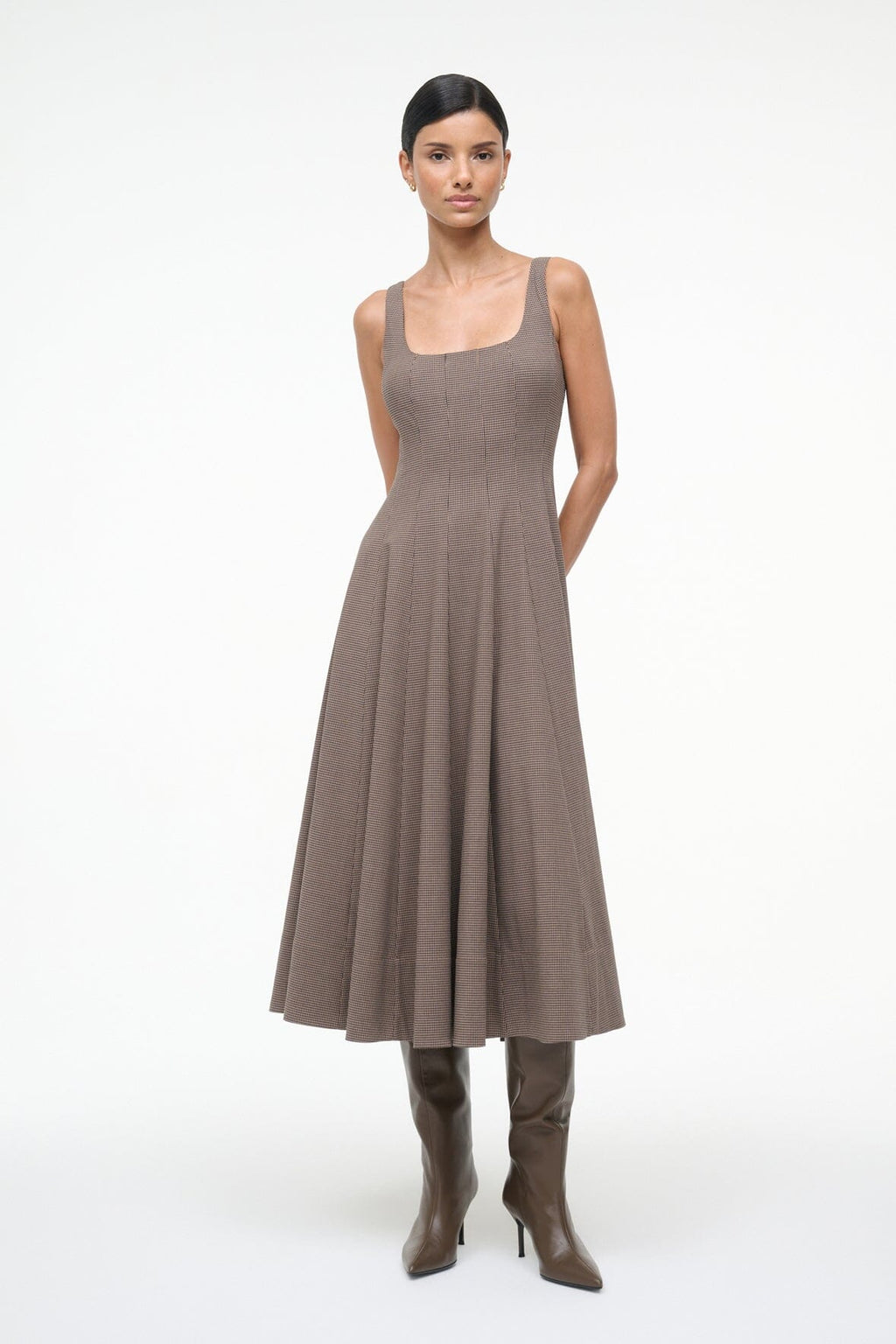 WELLS DRESS | HOUNDSTOOTH