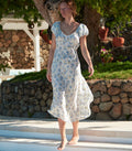 HMD -- FLORENCIA DRESS -- BLEU FROLICKING FLORAL