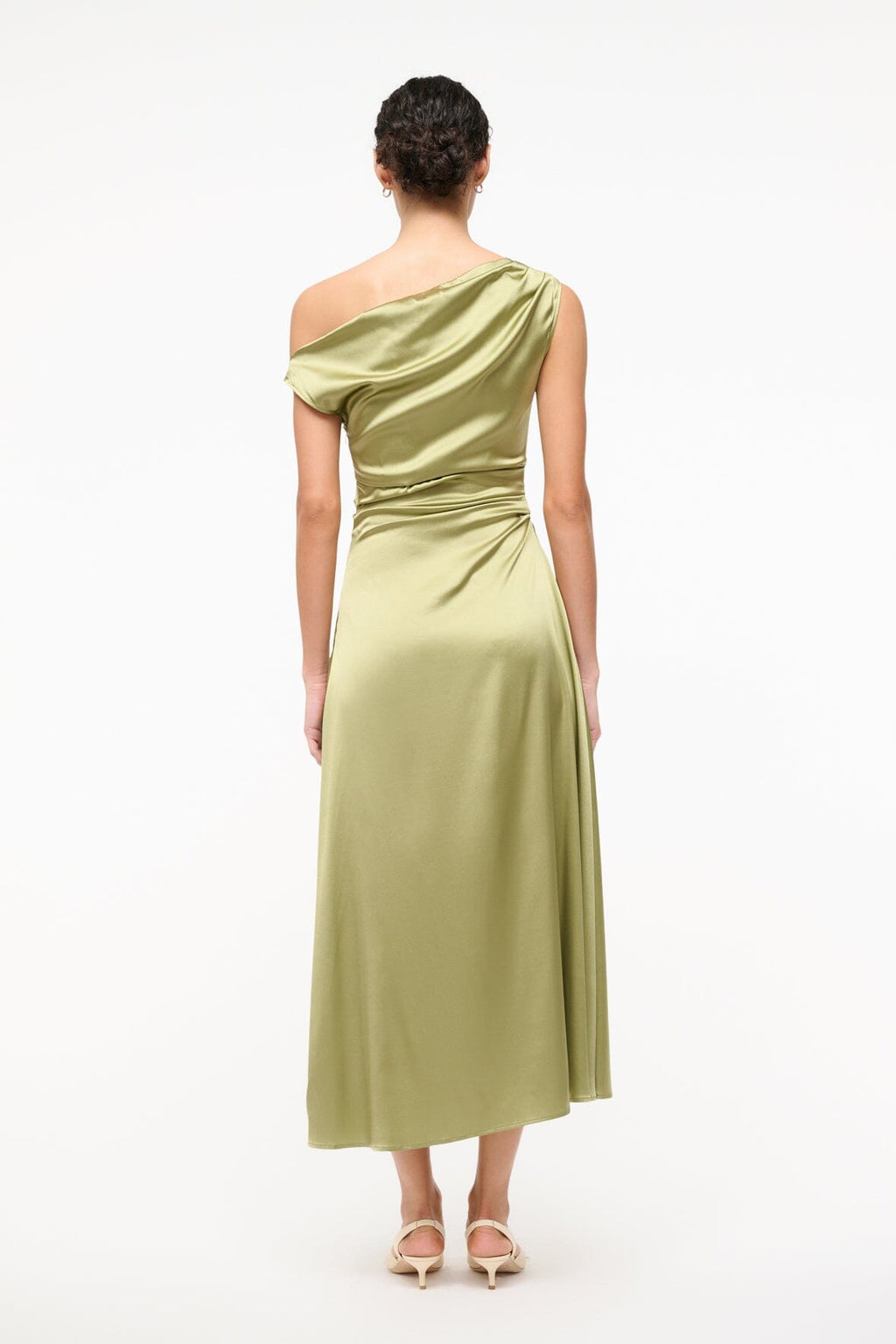 PHARE SILK DRESS | MOSS