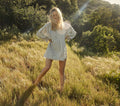 HMD -- OPAL DRESS -- BLUE FLORAL MEADOW