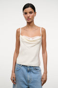 EVANGELINE TOP | IVORY SILK