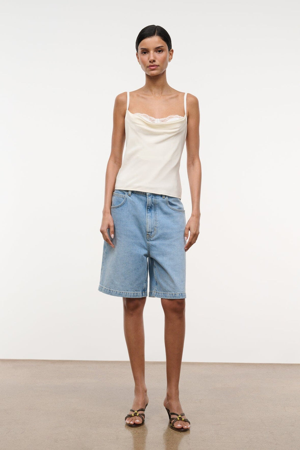 EVANGELINE TOP | IVORY SILK