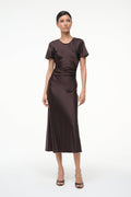 MARCEL SILK DRESS | EARTH