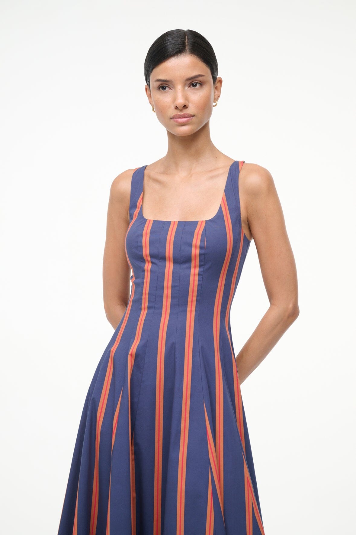 WELLS DRESS | RAILROAD STRIPE