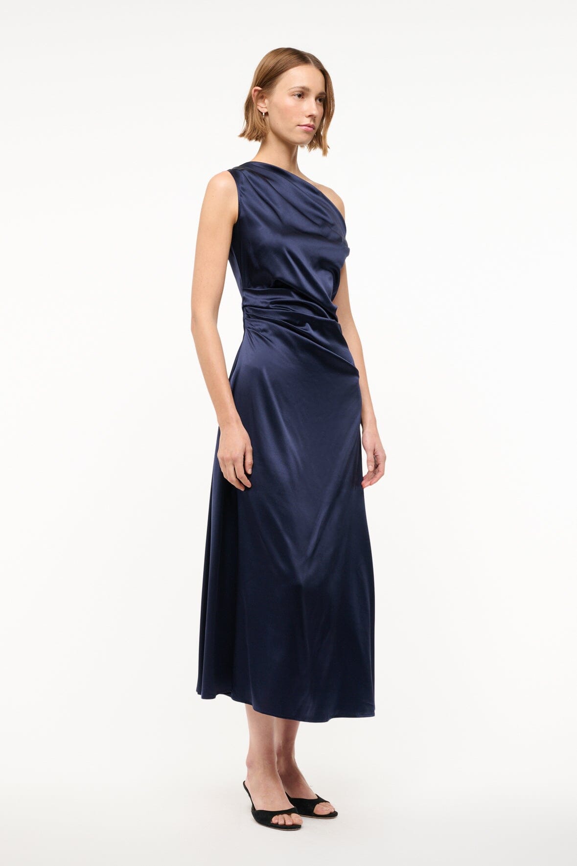 PHARE SILK DRESS | NAVY