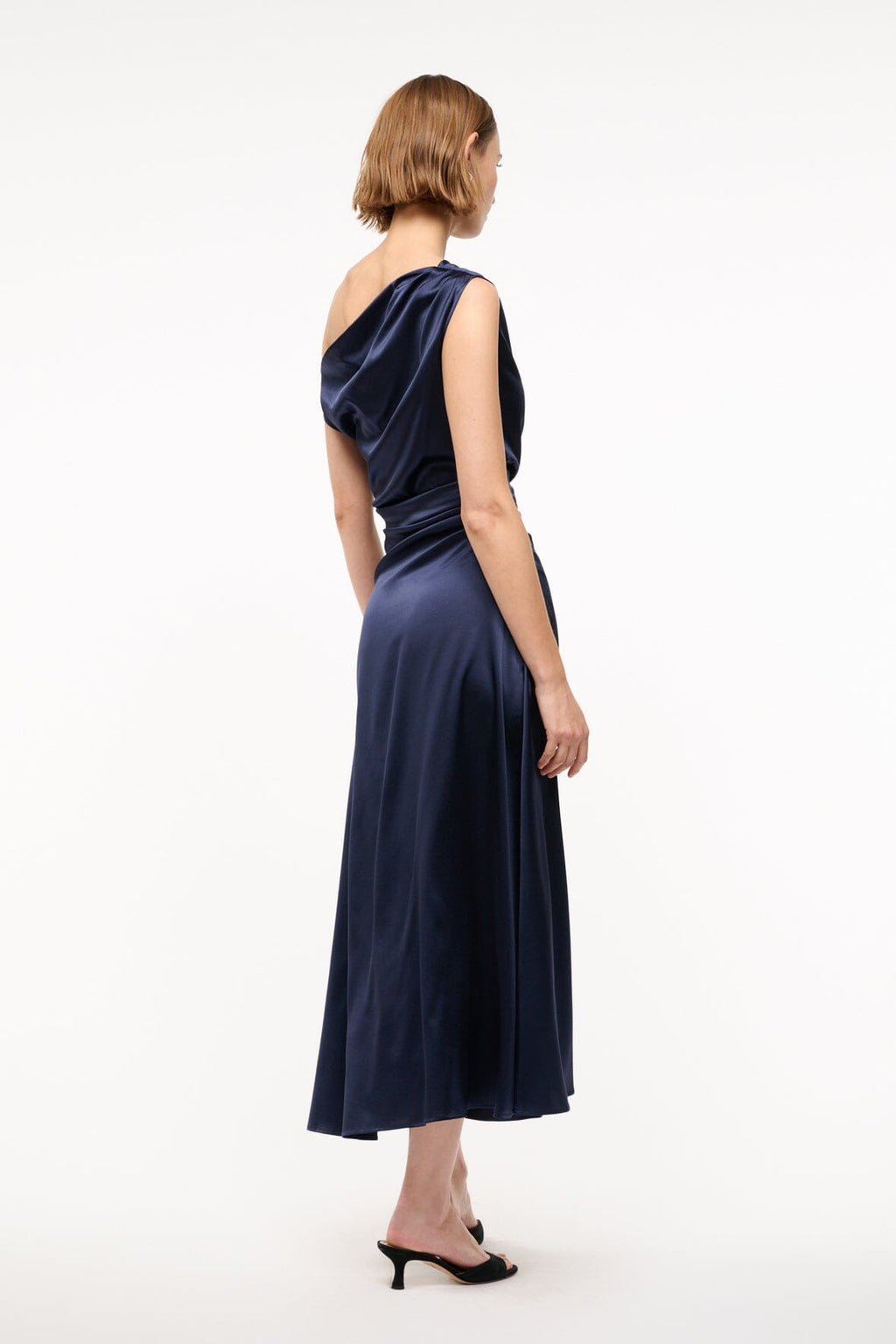 PHARE SILK DRESS | NAVY