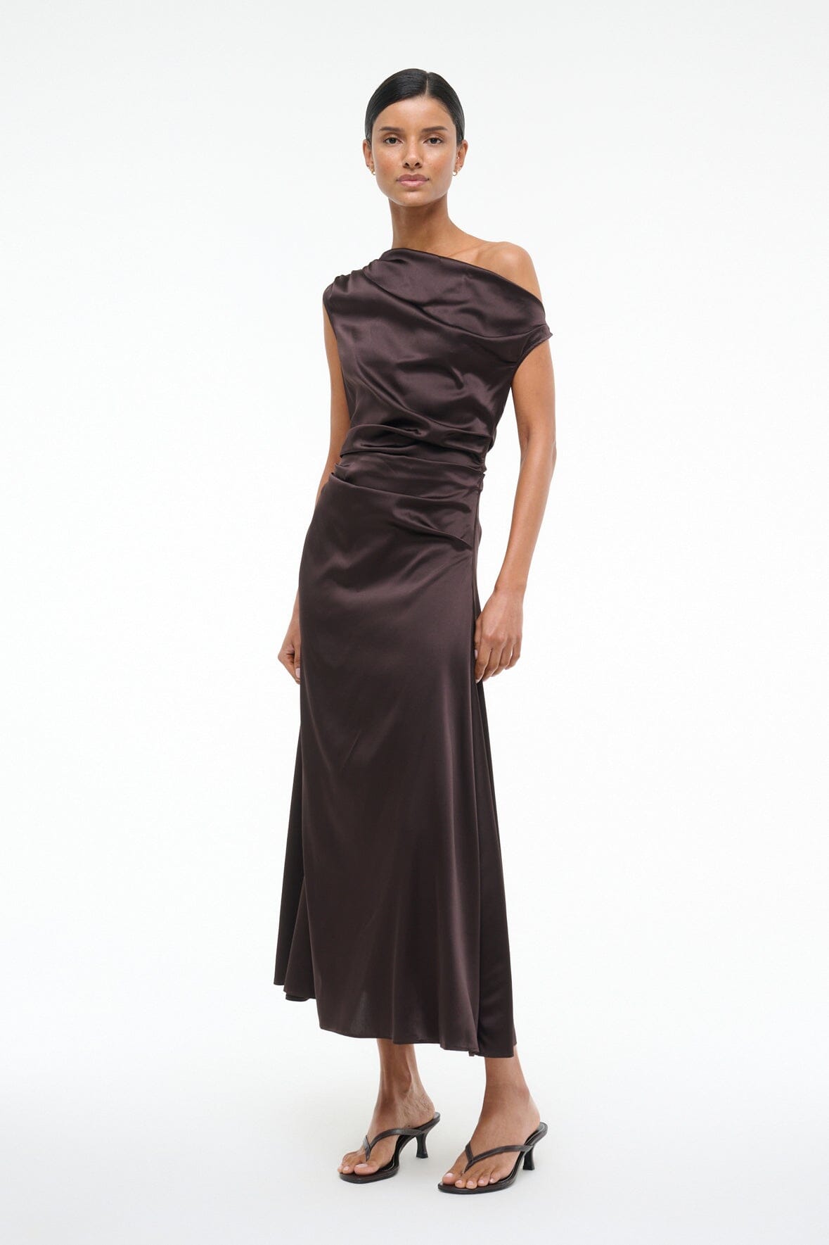 PHARE SILK DRESS | EARTH