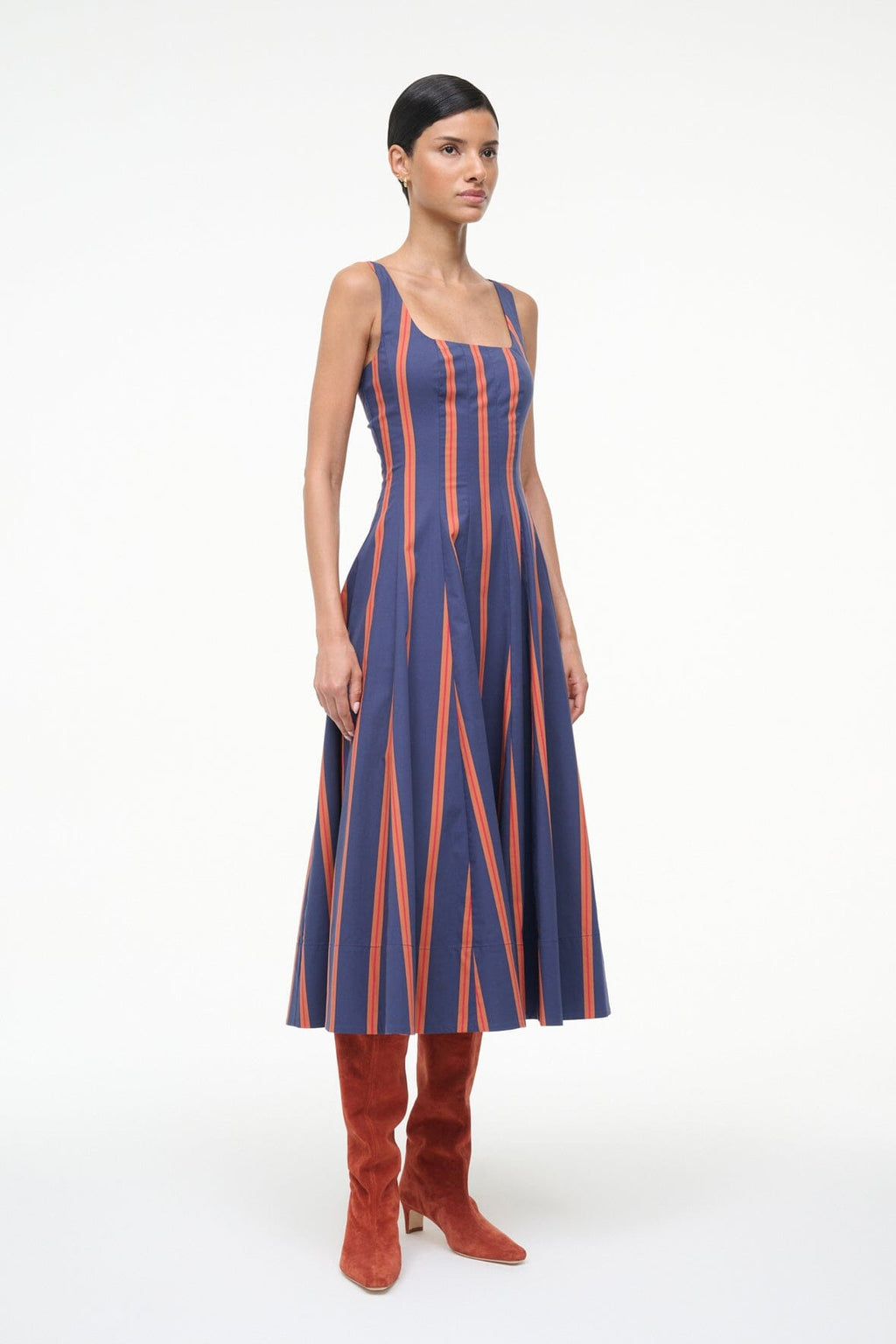 WELLS DRESS | RAILROAD STRIPE