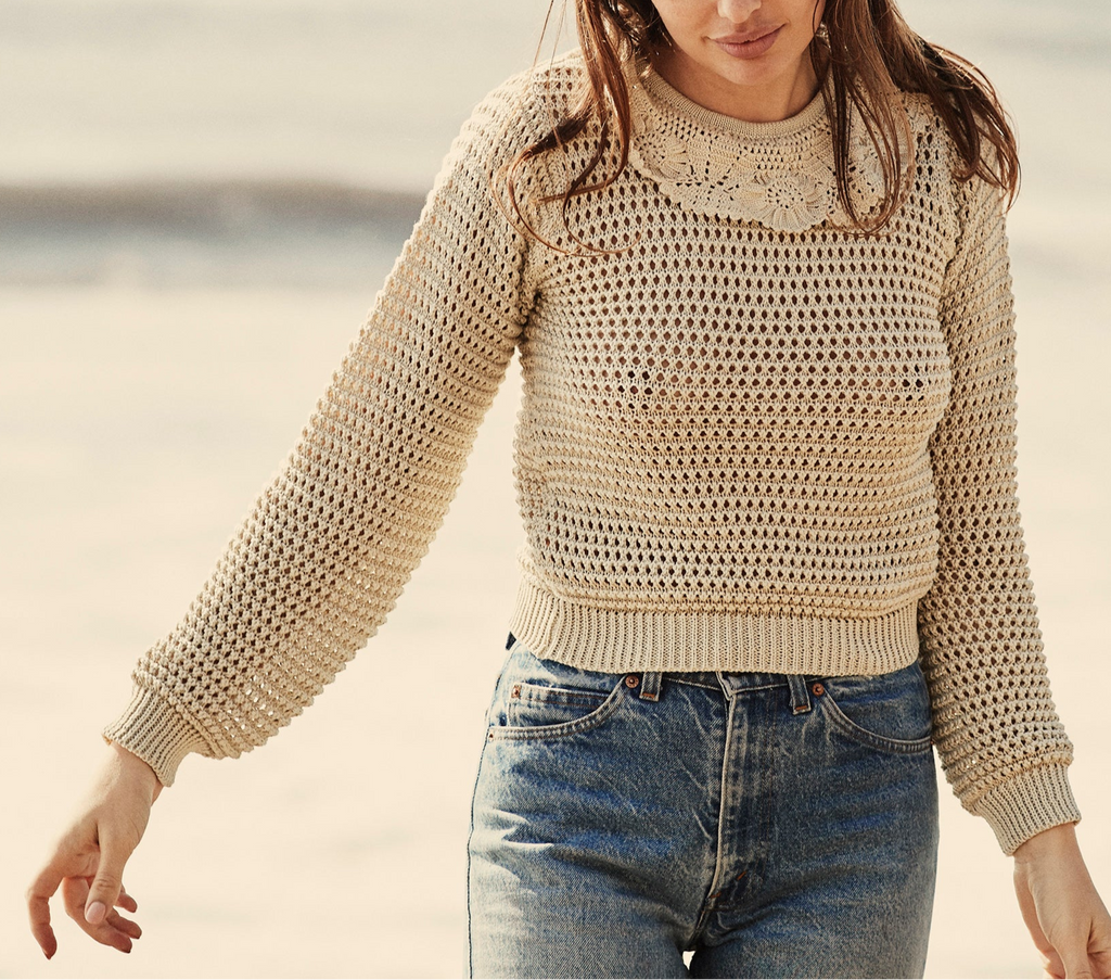 HMD -- TALIA SWEATER -- ANTIQUE IVORY