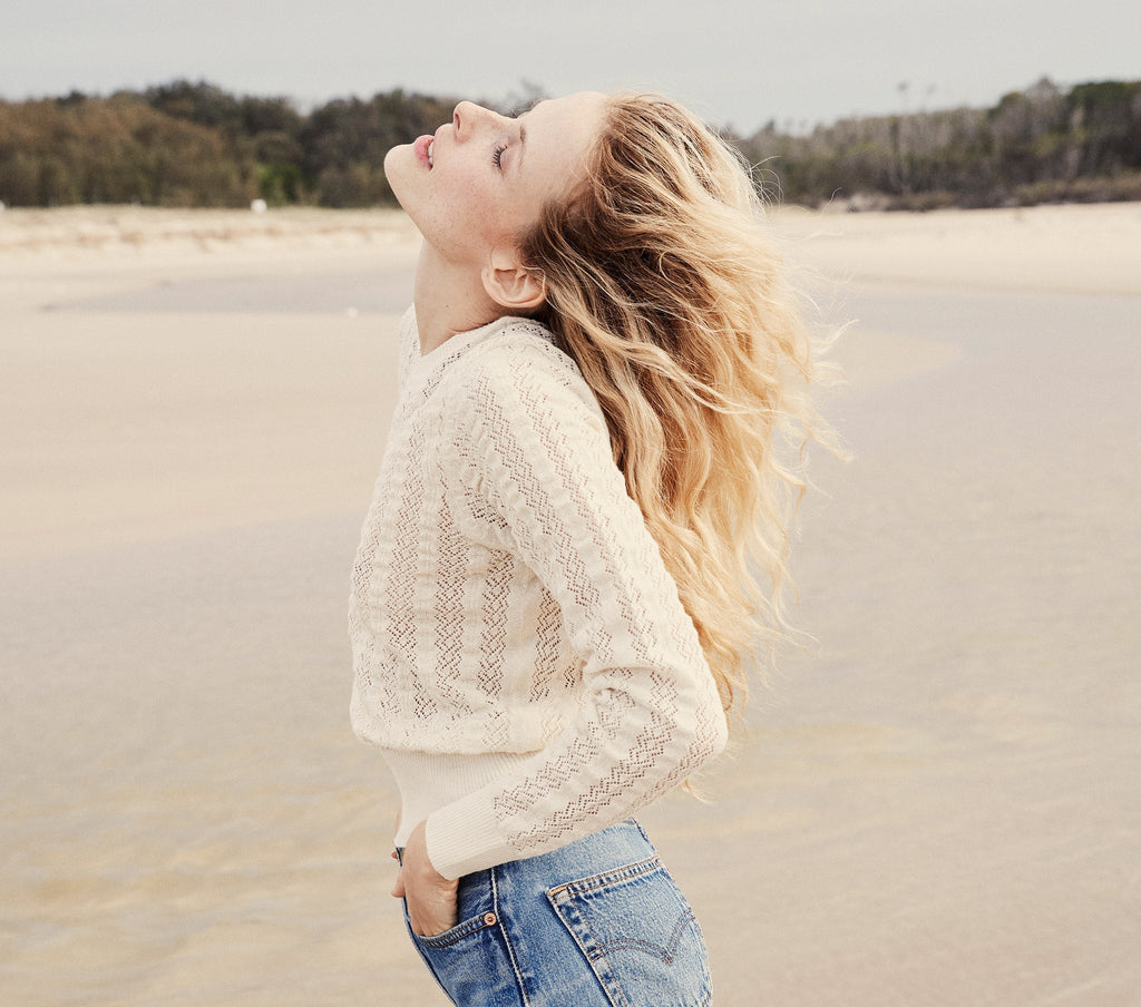 HMD -- NORFOLK SWEATER -- DOVE