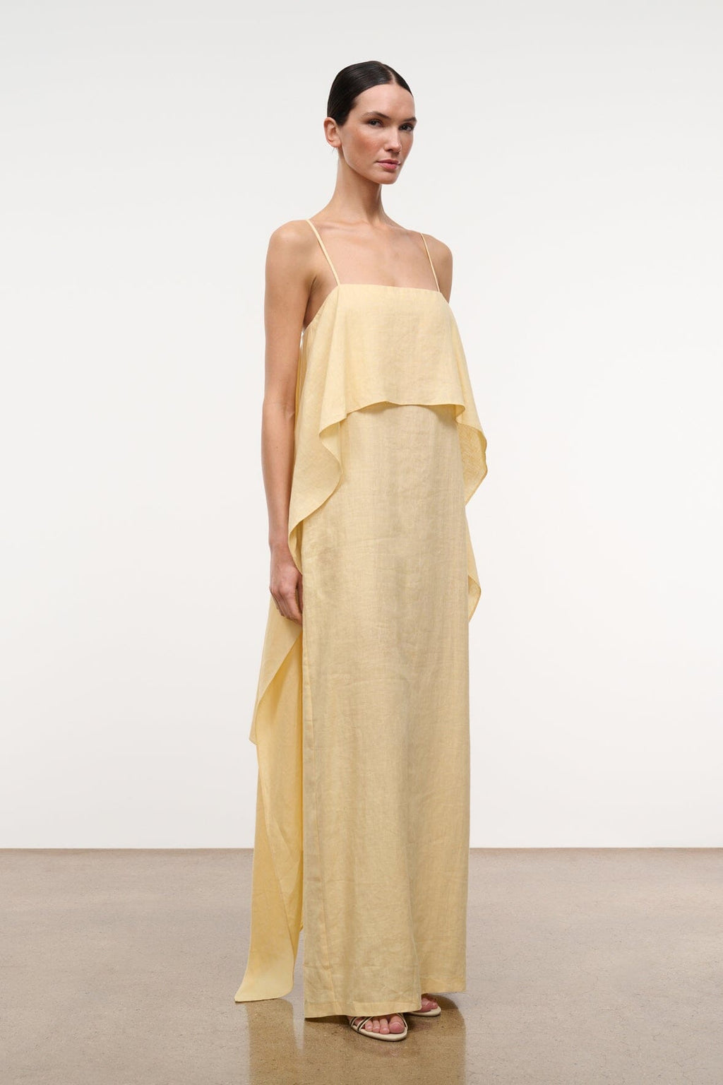 VALENCIA LINEN DRESS | BUTTER