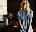 HMD -- BAUDOIN DRESS -- PORCELAIN BLUE TEA FLORAL