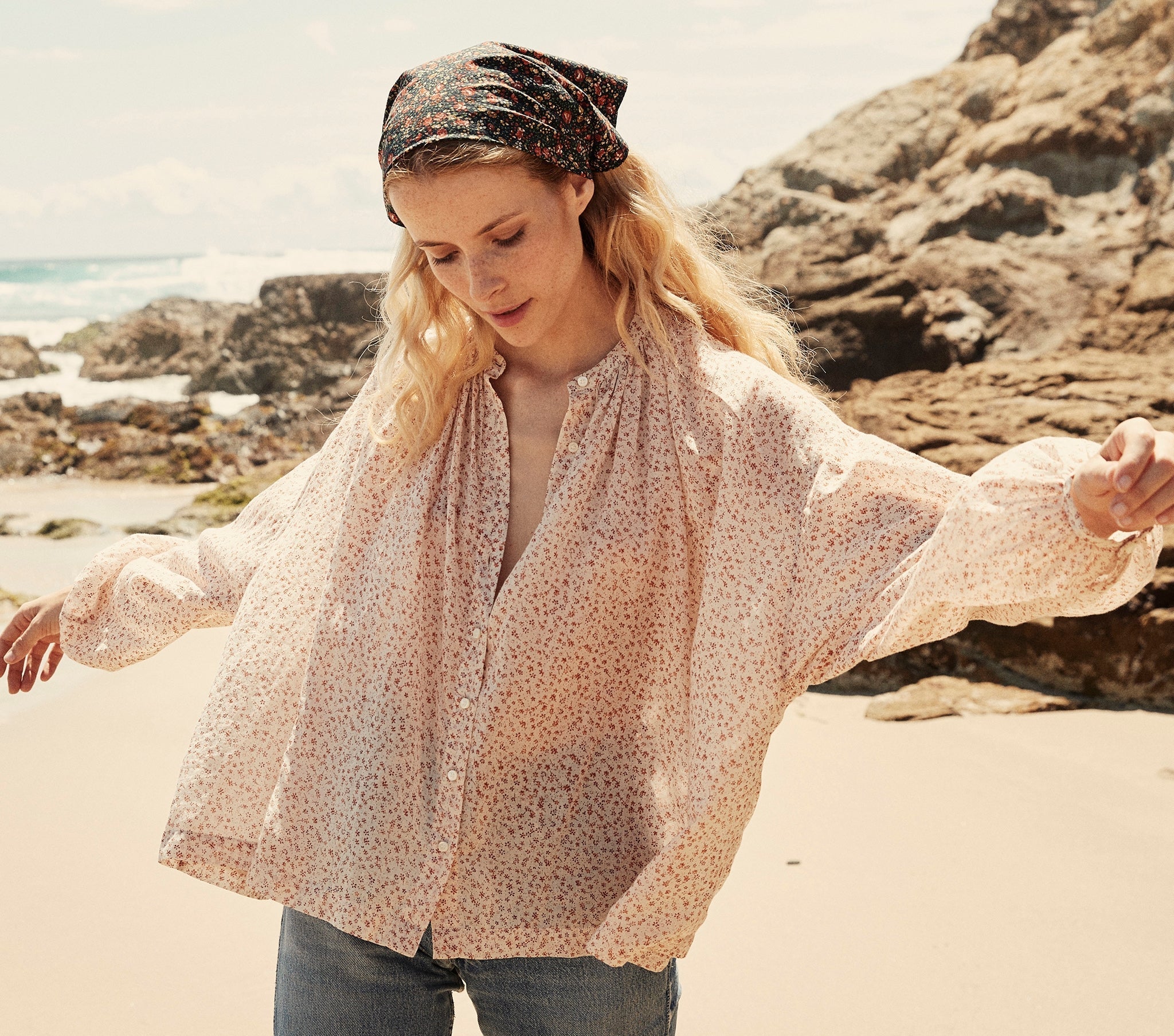 HMD -- THE JANE BLOUSE -- ROSEPINK BABY KATE PRINT