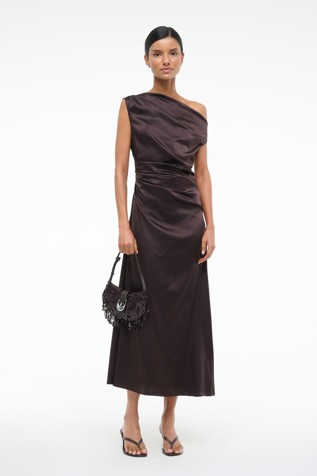 PHARE SILK DRESS | EARTH