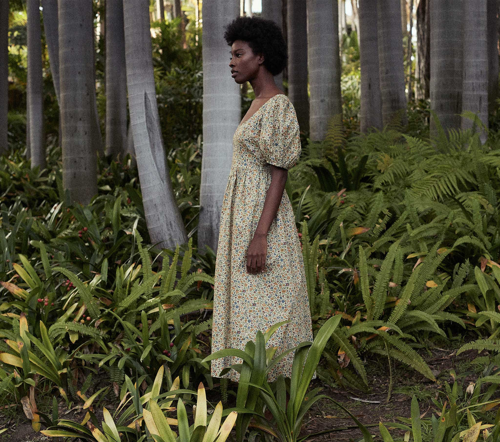 HMD -- ABRIELLE DRESS -- SUNSHINE POPPY BELL FLORAL