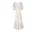 HMD -- ADOBE DRESS -- FLEUR DE ROSETTE PRINT