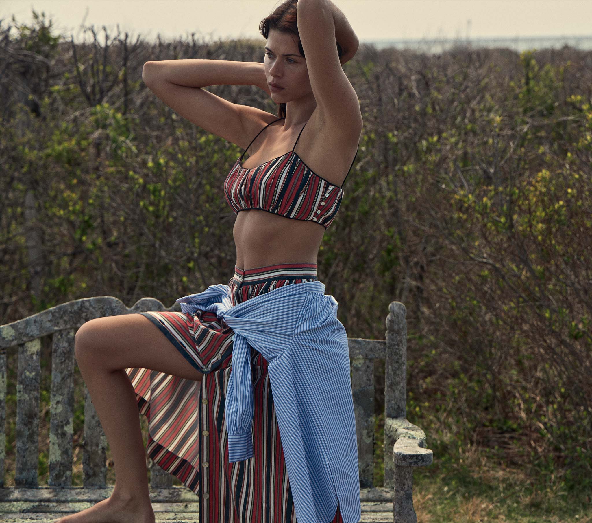 HMD -- AMARIS SKIRT -- MONTECITO STRIPE