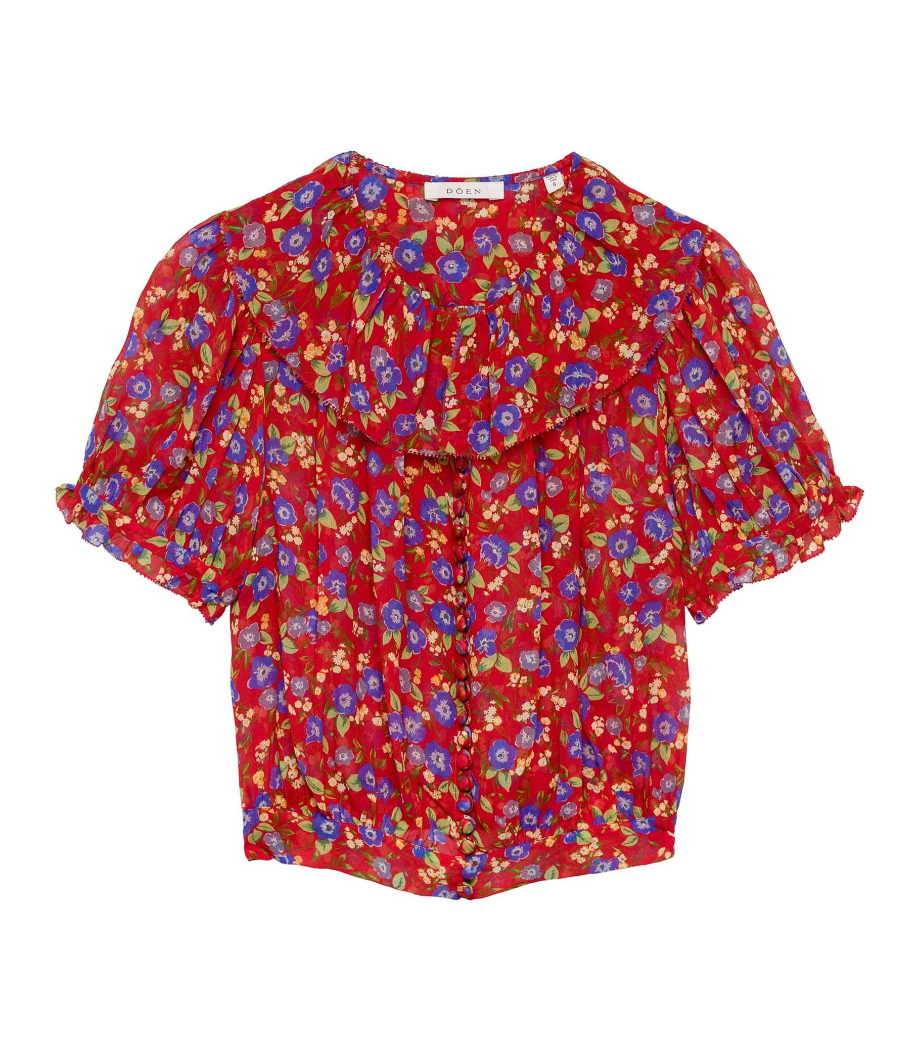 HMD -- ANAISE TOP -- RED DAYFLOWER MEADOW