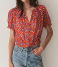 HMD -- ANAISE TOP -- RED DAYFLOWER MEADOW