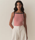 HMD -- ANDREA TANK -- ROUGE NANTUCKET STRIPE