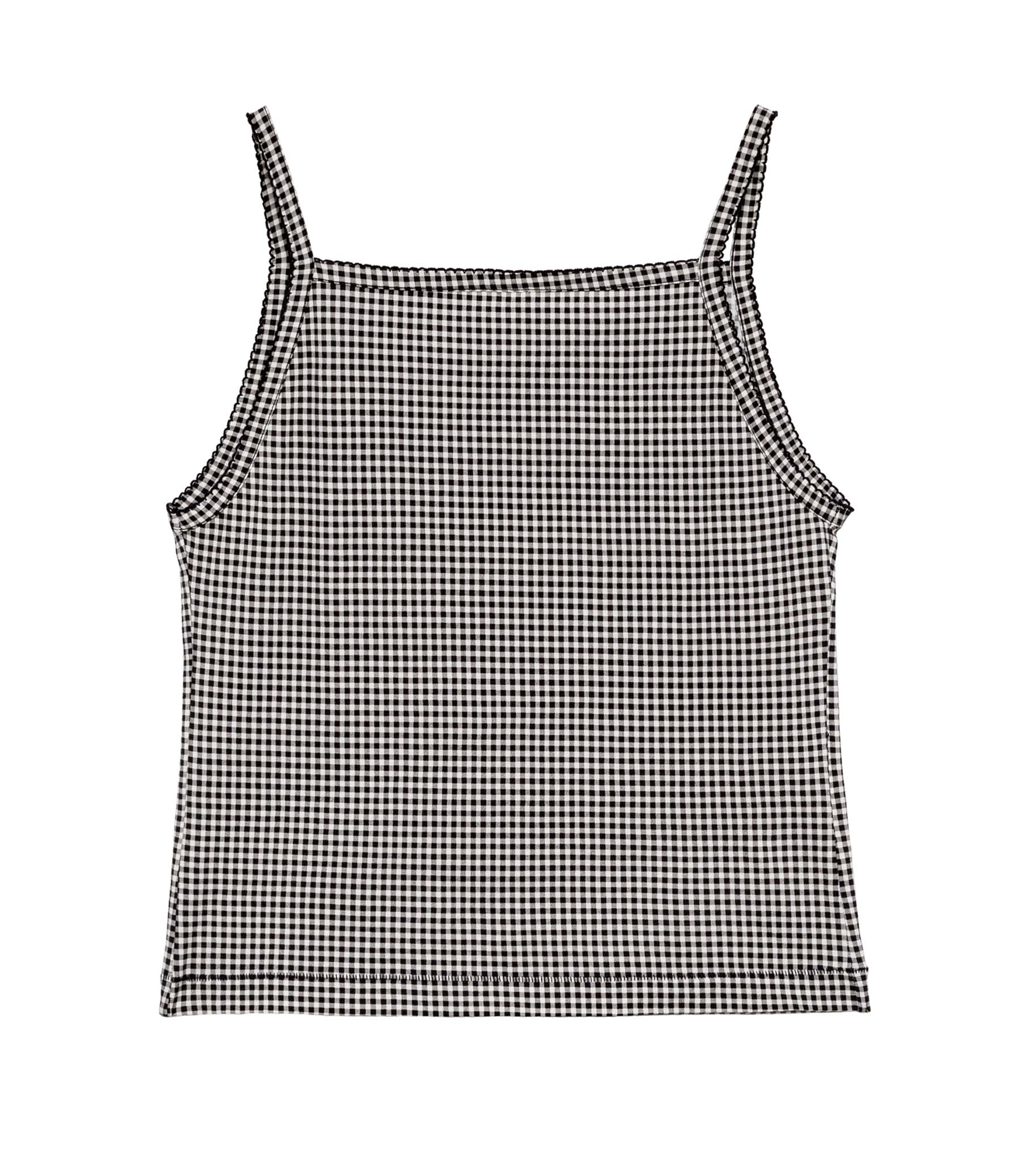HMD -- ANGIE TANK -- NOIR LA MADDALENA GINGHAM