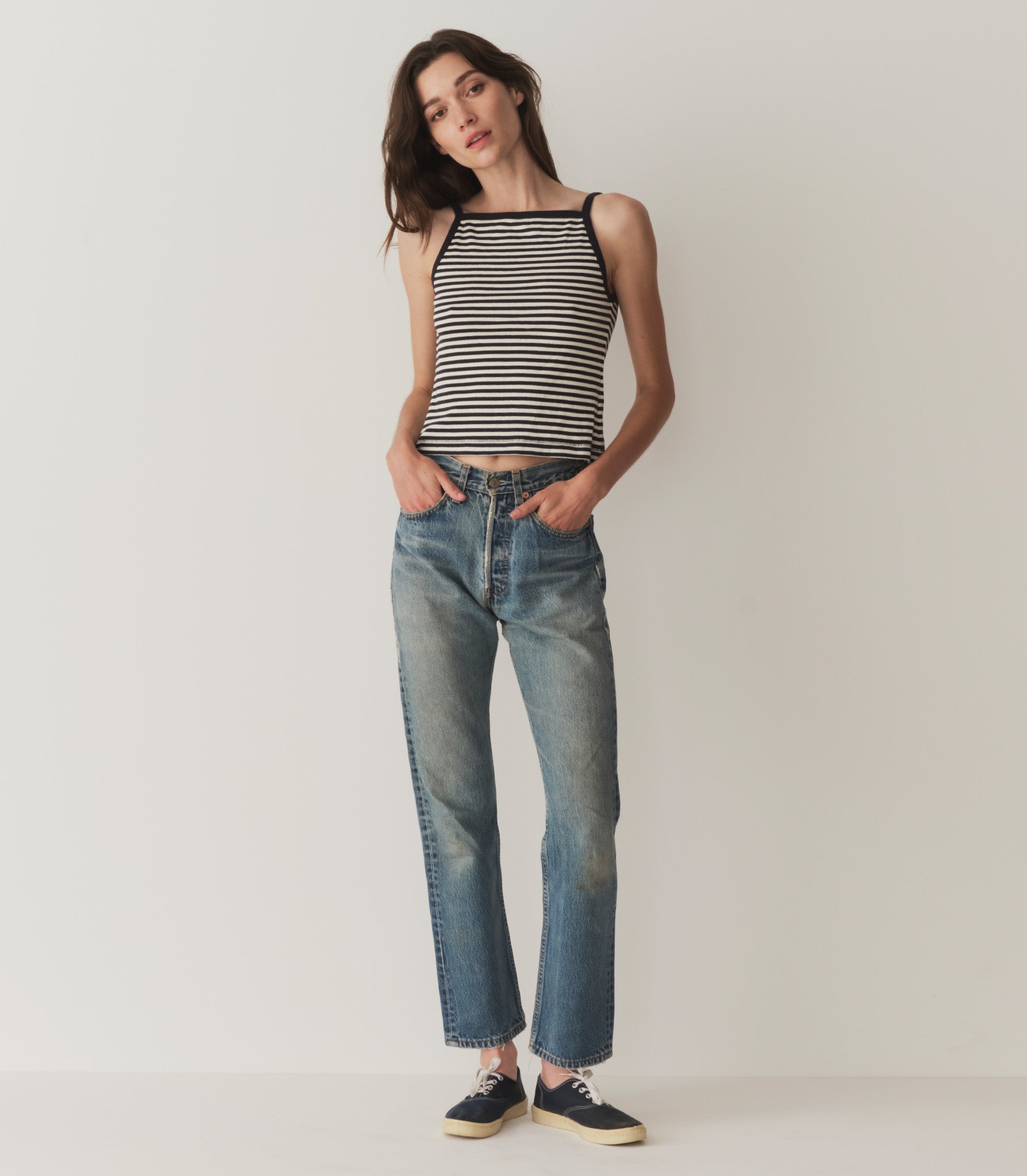 HMD -- ANGIE TANK -- NANTUCKET STRIPE