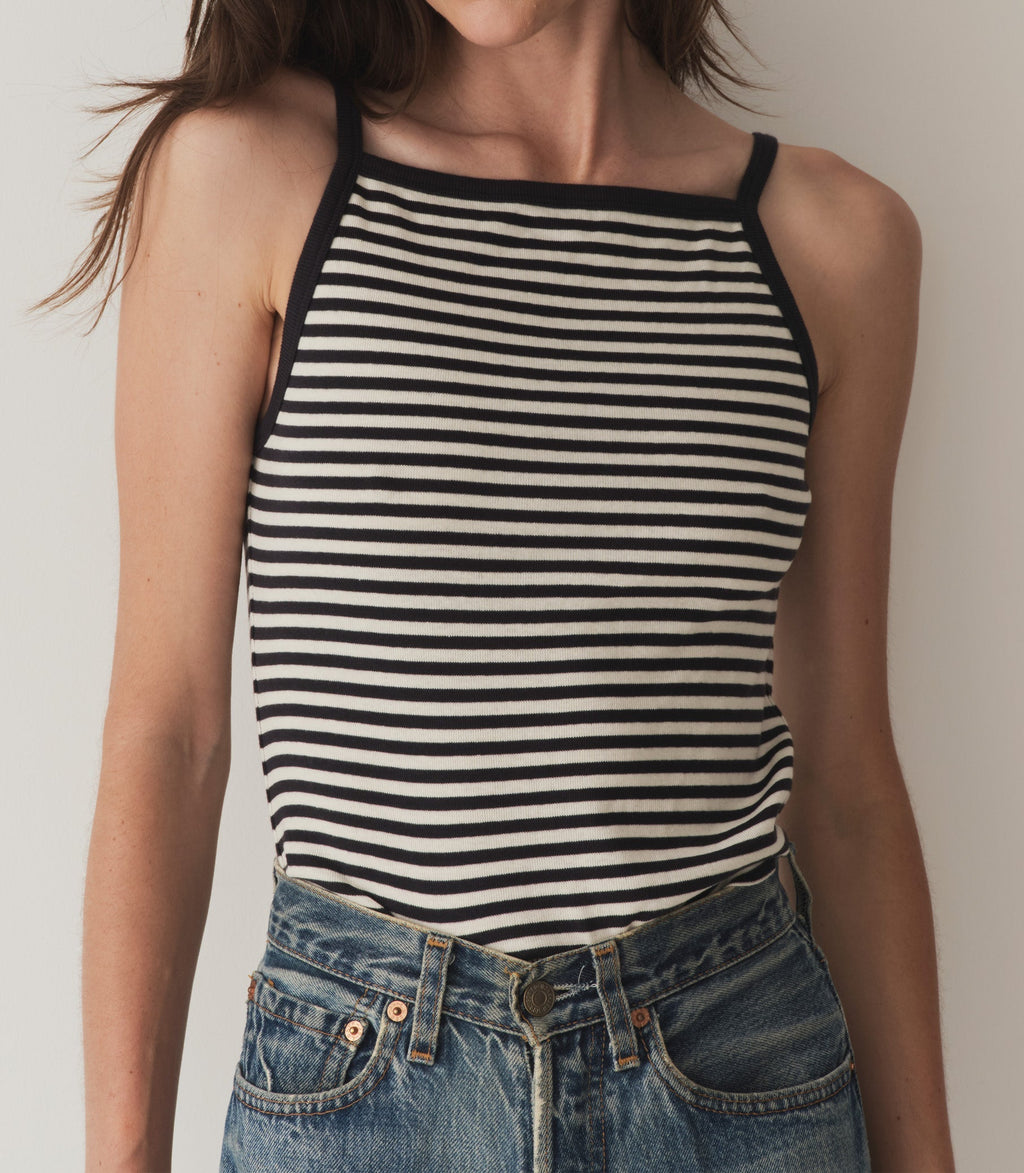 HMD -- ANGIE TANK -- NANTUCKET STRIPE